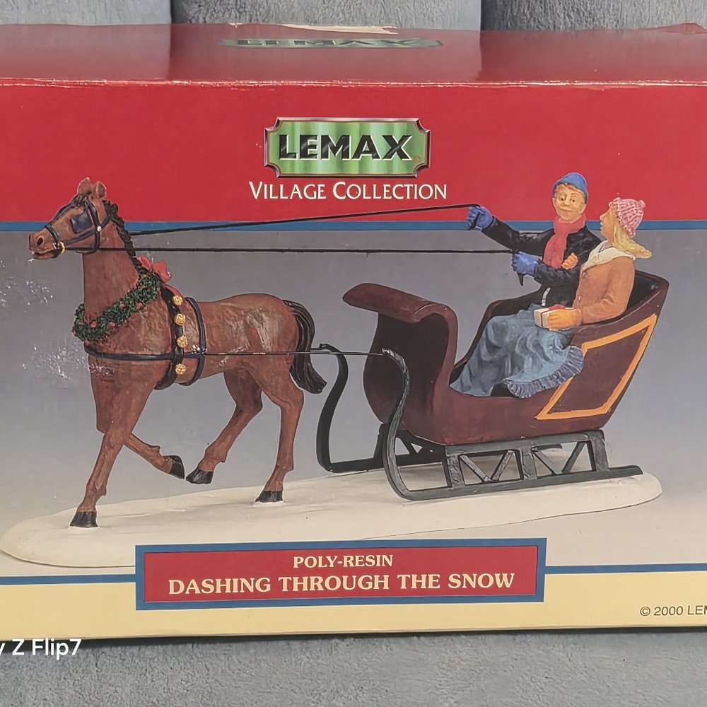 Lemax Dashing Through the Snow Sleigh with Horse